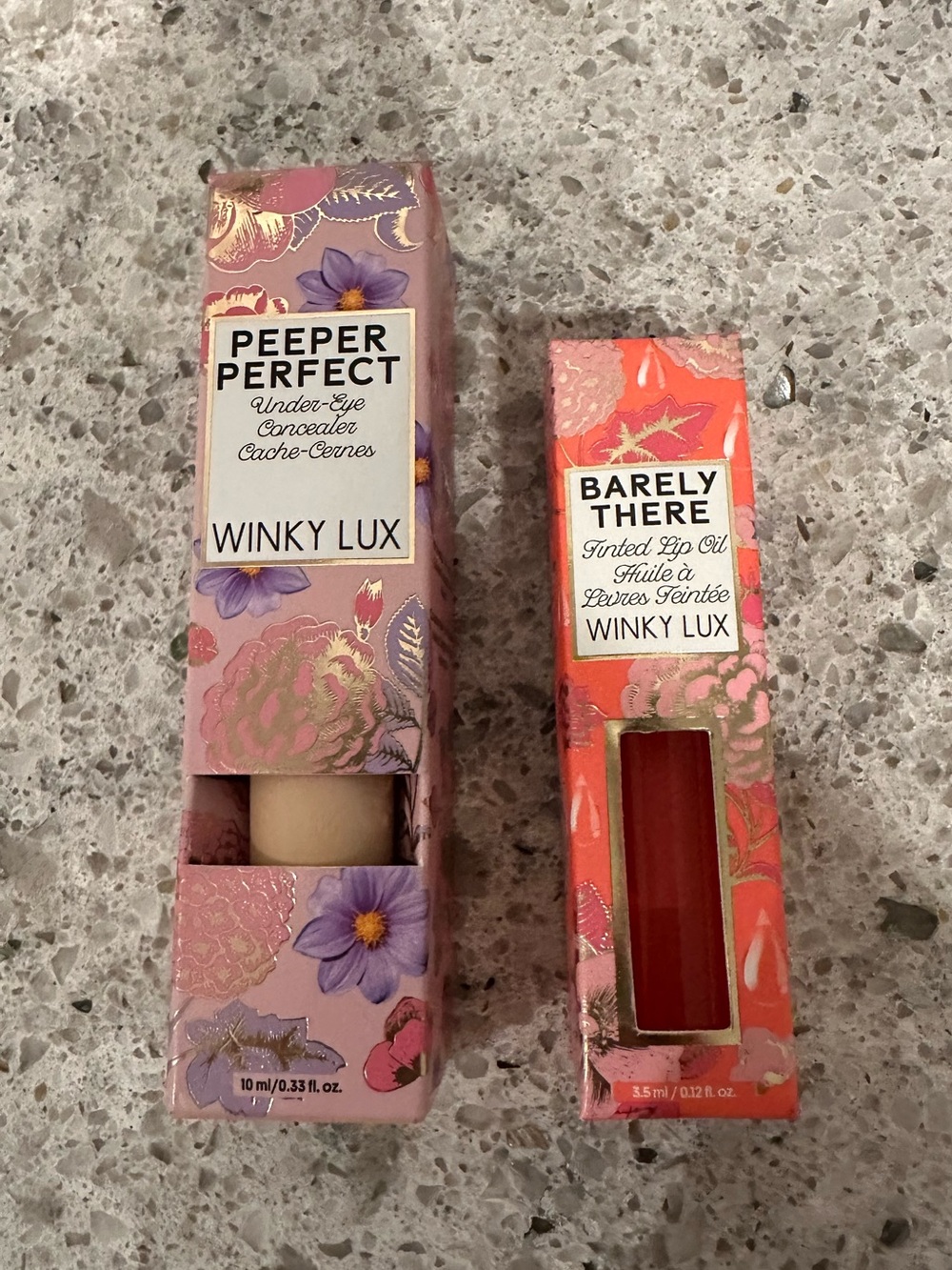 Winky Lux Peeper Perfect Under-Eye Concealer & Barely There Sheer Tinted Lip Oil